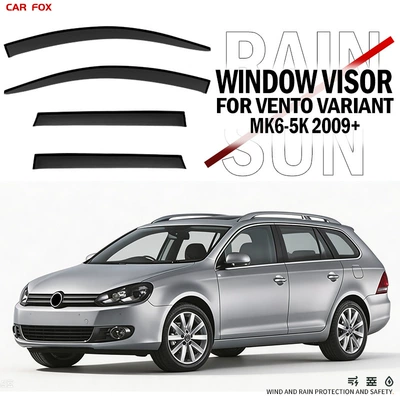 Rain shield — shield [South America] - standard-packaging-without-logo-vw-vento-variantmk6-5k-2009no-bright-trimrain-guard