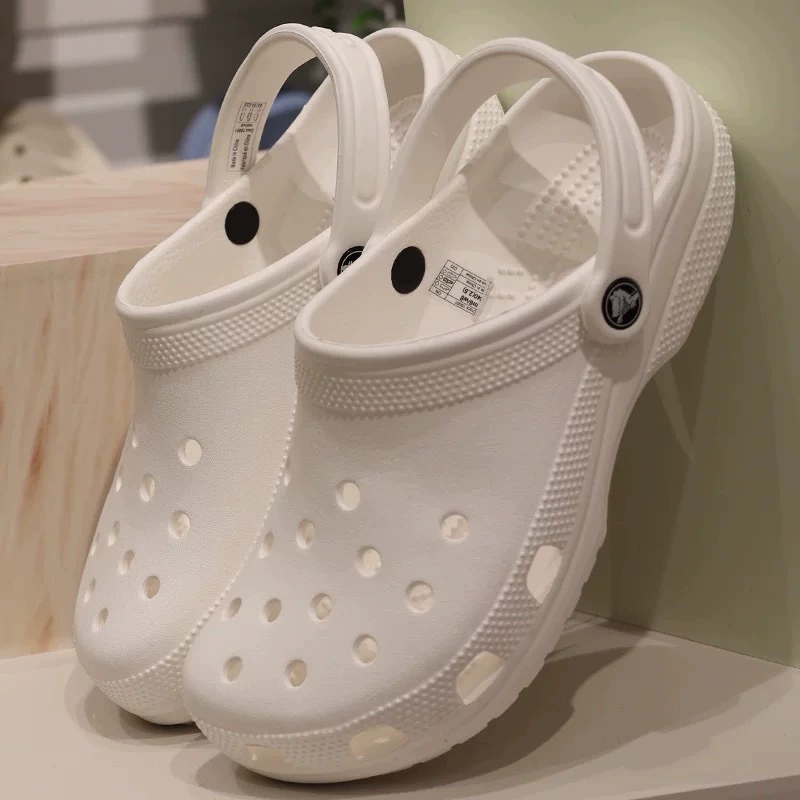 Классические звездные сабо Cro из экспортируемого материала EVA, пляжная обувь для пар, легкие уличные нескользящие повседневные тапочки с закрытым носком