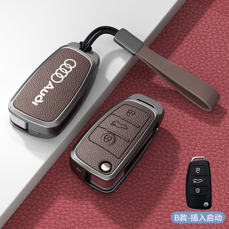 Type b insert start mocha brown zinc alloy shell + hand strap