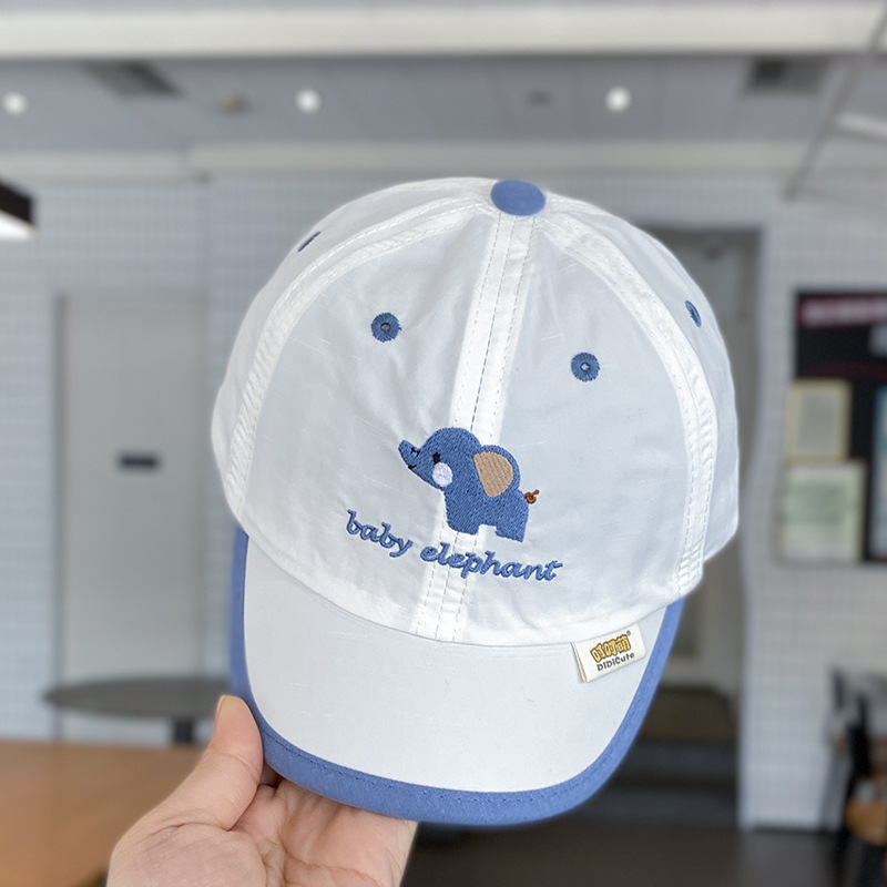 Sombrero de bebé primavera y verano estilo fino de secado rápido sombra del tesoro masculino lengua de pato gorra de béisbol protector solar para niños verano dibujos animados niños verano