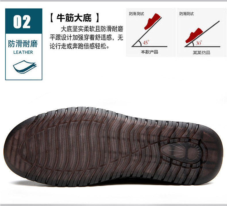Giày lười nam da mềm đế mềm chống trượt, giày da công sở thường ngày — Xăng đan kaki, Xăng đan màu đen chi tiết 10