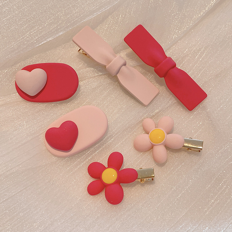 Dopamina azul Linda estrella sin costuras clip pequeño clip para niños flequillos laterales de pico de pato horquilla