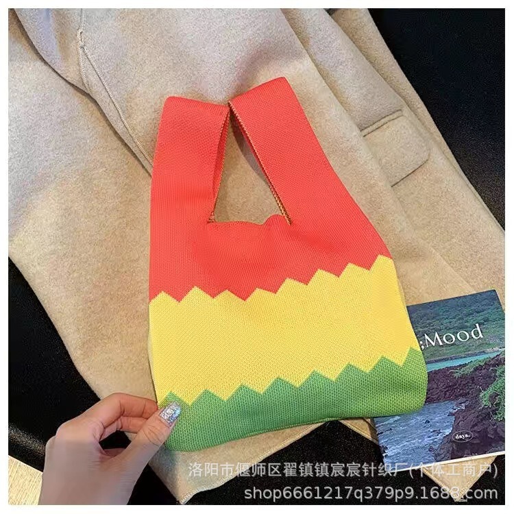 韓国インニットバッグガールズベストバッグニットハンドバッグニットバッグハンドバッグニットバッグクロスボディ|undefined