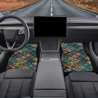 Bohemian Print Universal Car – Universal Foot Pad