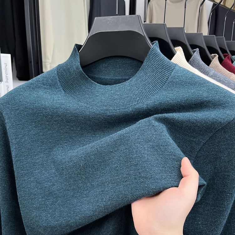 秋と冬のメンズセーター無地多用途ボトリングシャツ高品質高級紳士服卸売ドロップシッピングセーター|undefined