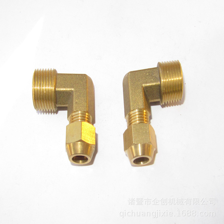 批量销售 铜扩口气动接头 铜双头扩口弯头 各种规格