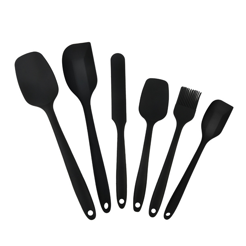 硅胶刮刀6件套厨房烘焙奶油黄油抹刀耐高温烘焙工具不沾易清|undefined