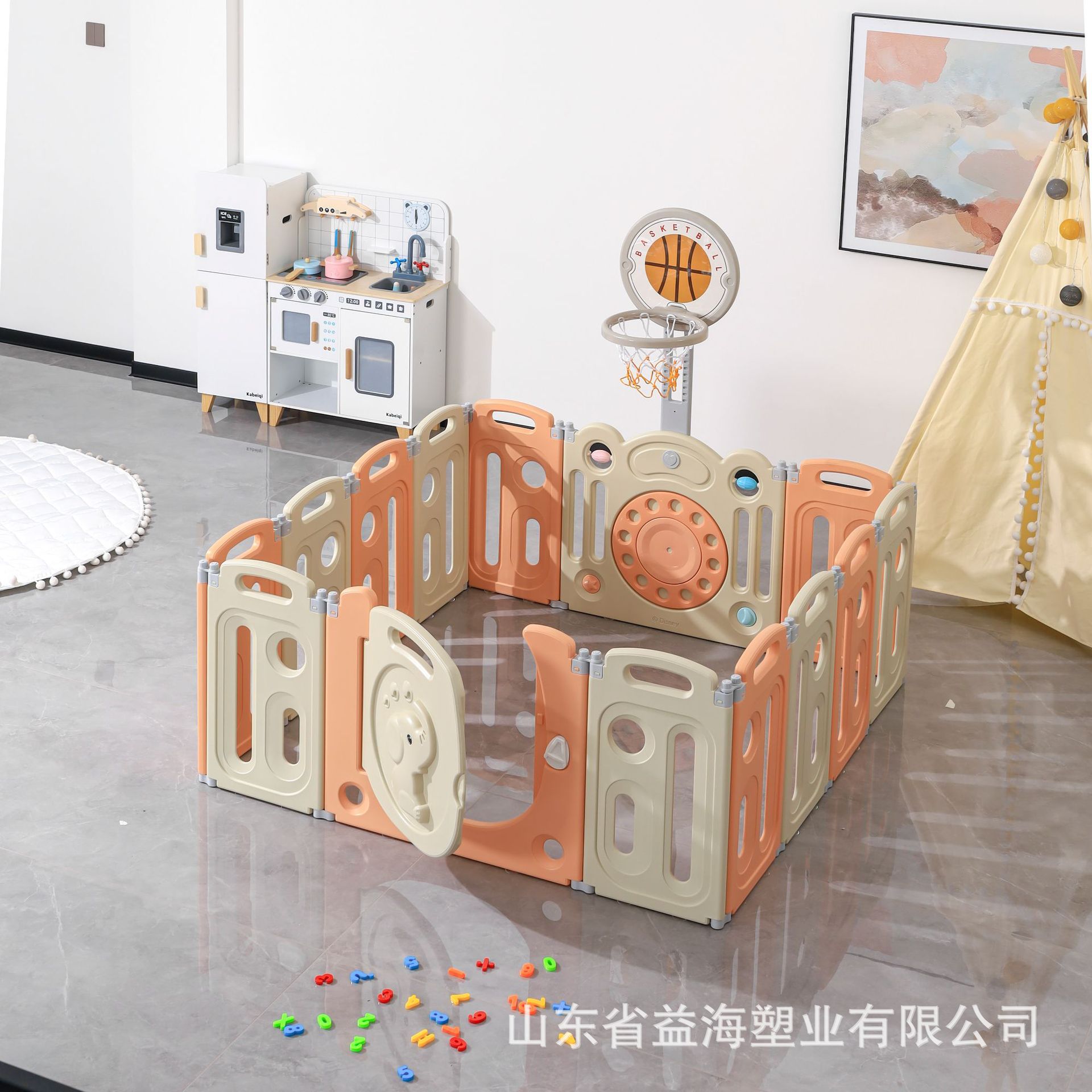 Juegos personalizados de seguridad para niños barrera de seguridad para bebés esterilla de rastreo doméstica piso bebé sala de estar barrera para niños pequeños