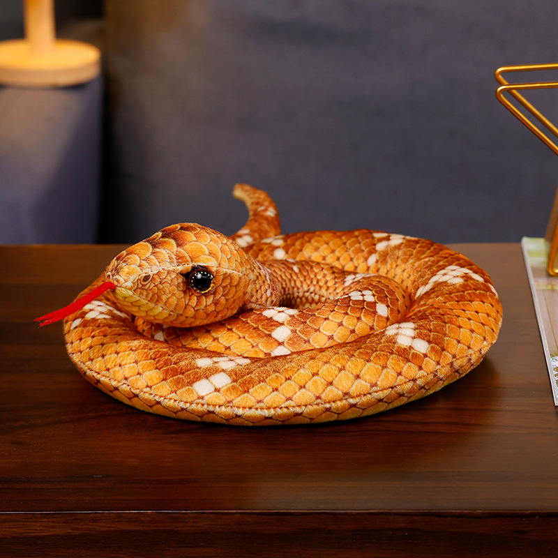 Coiled snake orange