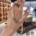 White gold pearl necklace