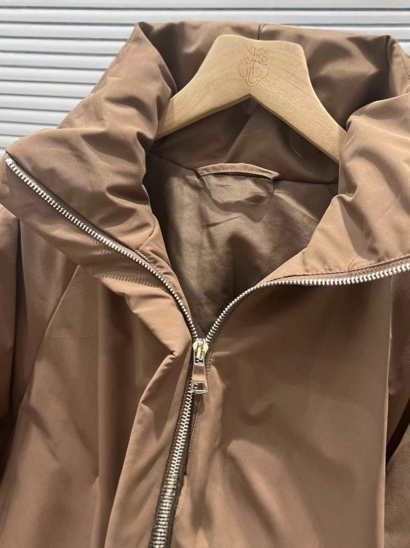 90白鴨絨毛立襟花茹型ダウンジャケット女性ゆるい黒色厚いコート女性源メーカー