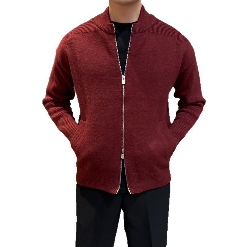 Explosiones transfronterizas de tamaño europeo suéter de punto chaqueta cardigán chaqueta caliente fábrica de negocios al por mayor