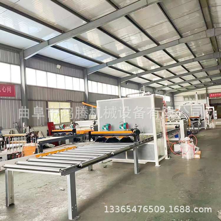 双组份胶混合淋胶机 岩棉板喷涂均匀 鸿腾多层板密度板涂胶机