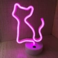 Новый неоновой формы свет рождественский подарок Феникс Единорог Радуга USB маленькая настольная подсветка LED неоновый свет