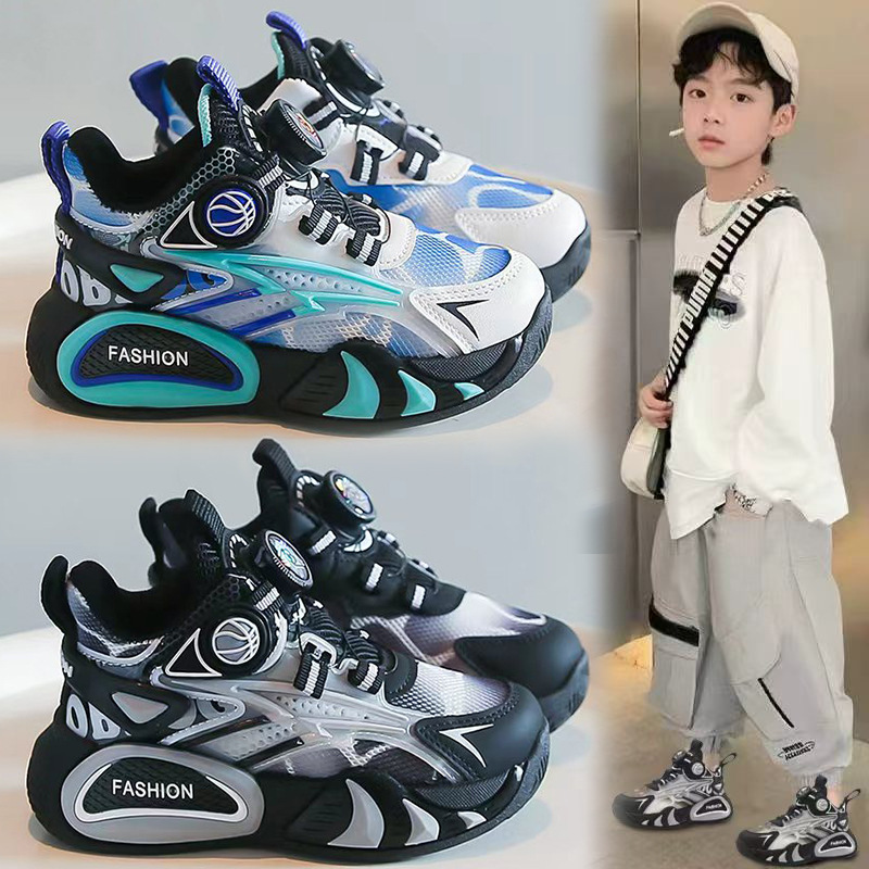 Zapatos de baloncesto para niños 2026 nuevos zapatos de primavera y otoño de malla transpirable zapatos de carreras para niños zapatos especiales para estudiantes