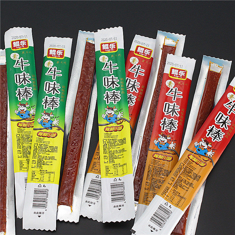 Kun Le Niu Flavor Stick Childhood Snack 8090 Spicy Food Nostalgic Snack Net Celebrity Vegetable Beef Tendon Gluten