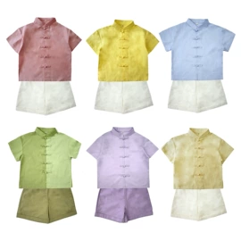 童旗袍;童民族服装;童马甲