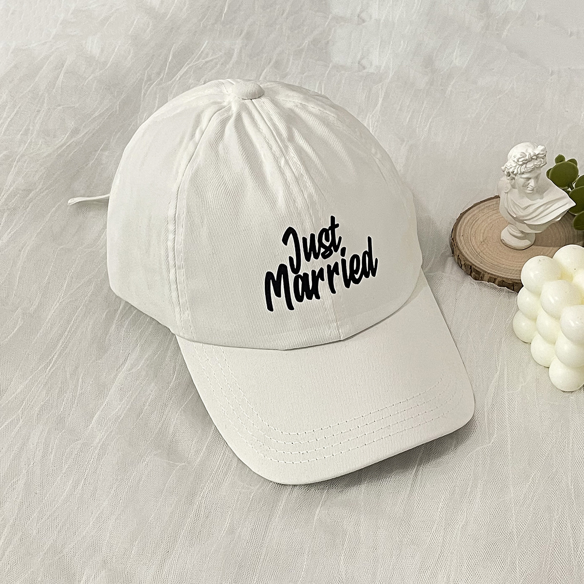 Unisex Just alphabet embroidered baseball cap Soft top with casual outdoor sports sun protection_voghion.com