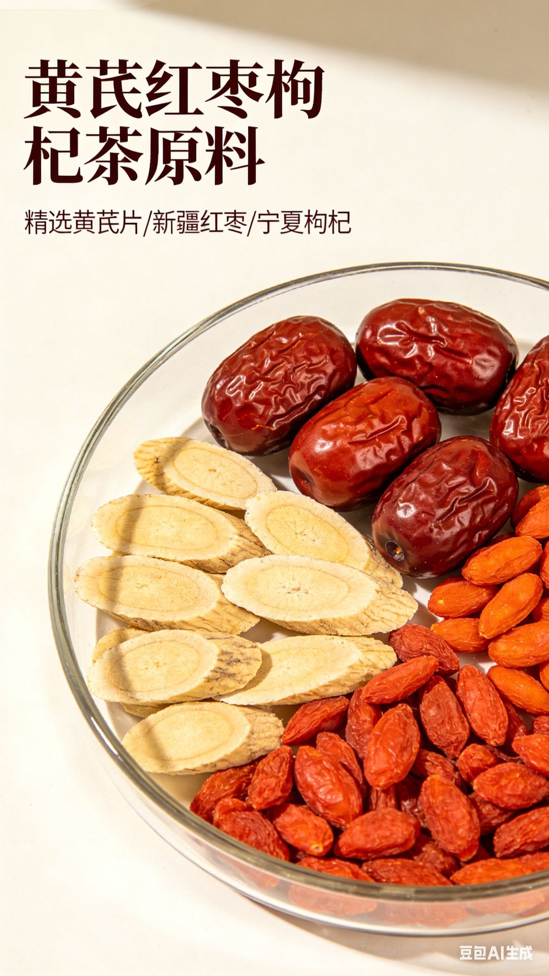 Astragalus Red Date Goji Berry Tea Set 500g Sulfur Free Herbal Blend for Daily Infusions Soups and Congee in use