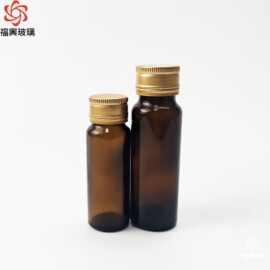 50ml茶色口服液瓶密封带盖虫草分装空瓶避光酵素瓶药品糖浆瓶子