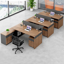 職員辦公桌子 辦公室簡約現代財務四人位辦公桌工位員工卡位桌椅