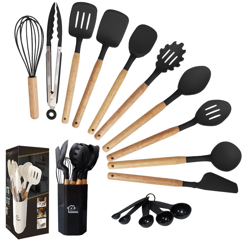 12 piezas de silicona transfronteriza antiadherente silicona doméstica de grado alimenticio set de cocina de silicona al por mayor