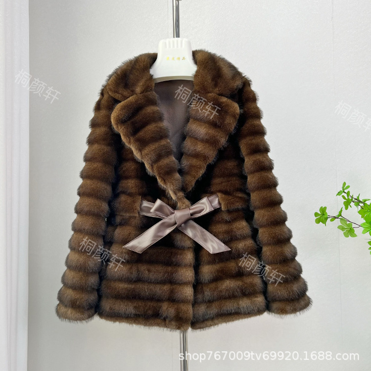 Cross-Border Winter Faux Chinchilla Fur Coat for Women, Mid-Length Eco-Friendly Fur Coat, Real Shot of the Coat