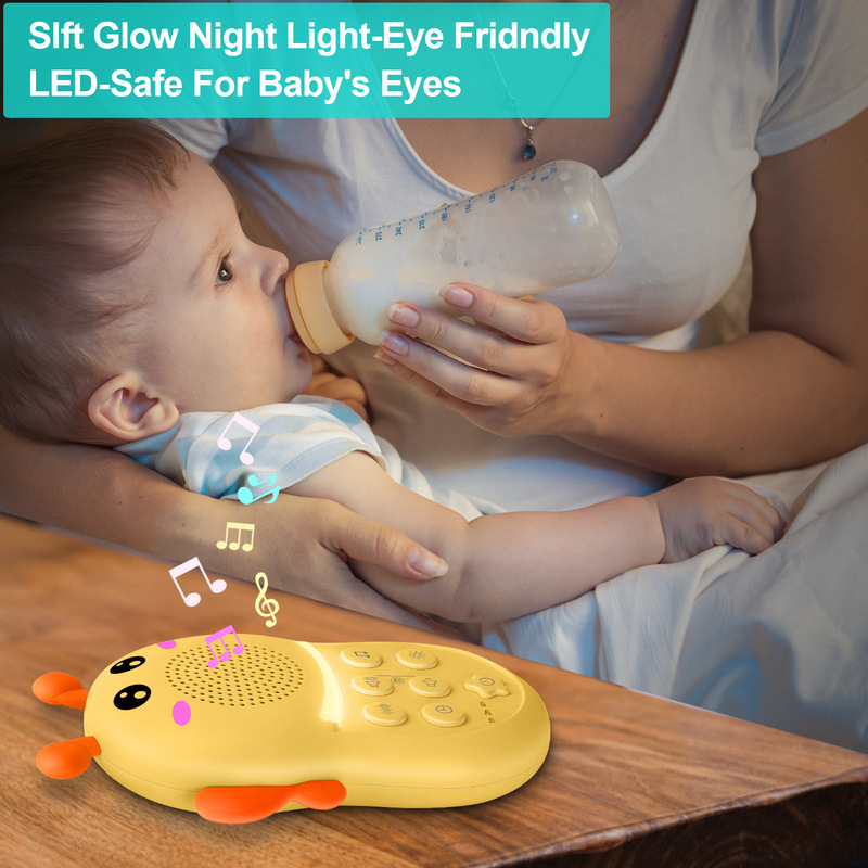 子供の夜の明かりの白い騒音の睡眠補助器のかわいい蜂は睡眠の自然な音楽の睡眠計を改善します。|undefined