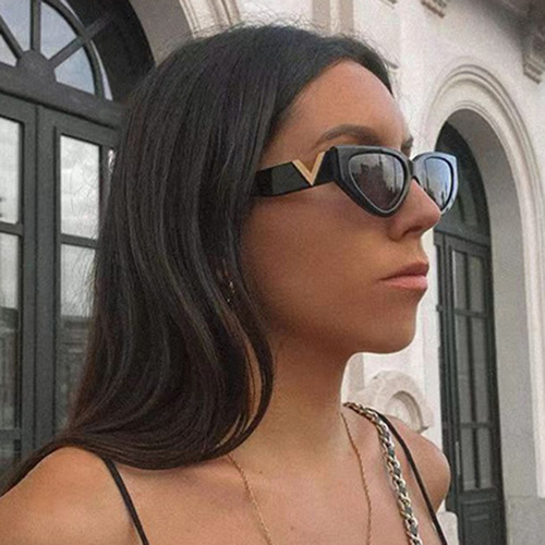 Black and White Personality Sunglasses Wholesale New Retro Modern Fashion Runway Sunglasses Trendy Personality Zebra Print Sunglasses