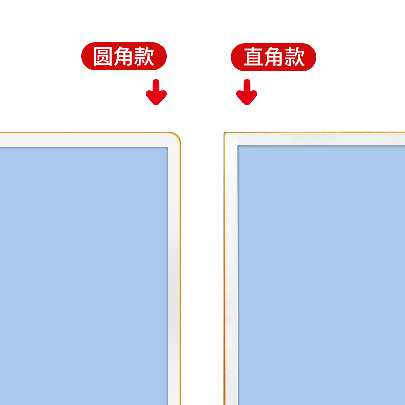 ✅ Right-Angle Magnetic Advertising Picture Frame, Simple Rounded Corner Elevator Poster Frame, Aluminum Alloy Display Board, Photo Frame Manufacturer, One-Piece Wholesale