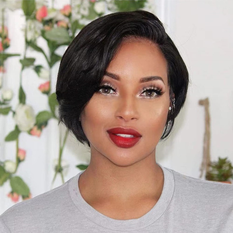 Women's Simple Style Casual Holiday Short Straight Hair Wigs display picture 11