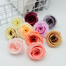 仿真山茶花多层小玫瑰花伴手礼盒DIY花环配花庆典胸花手腕花制作