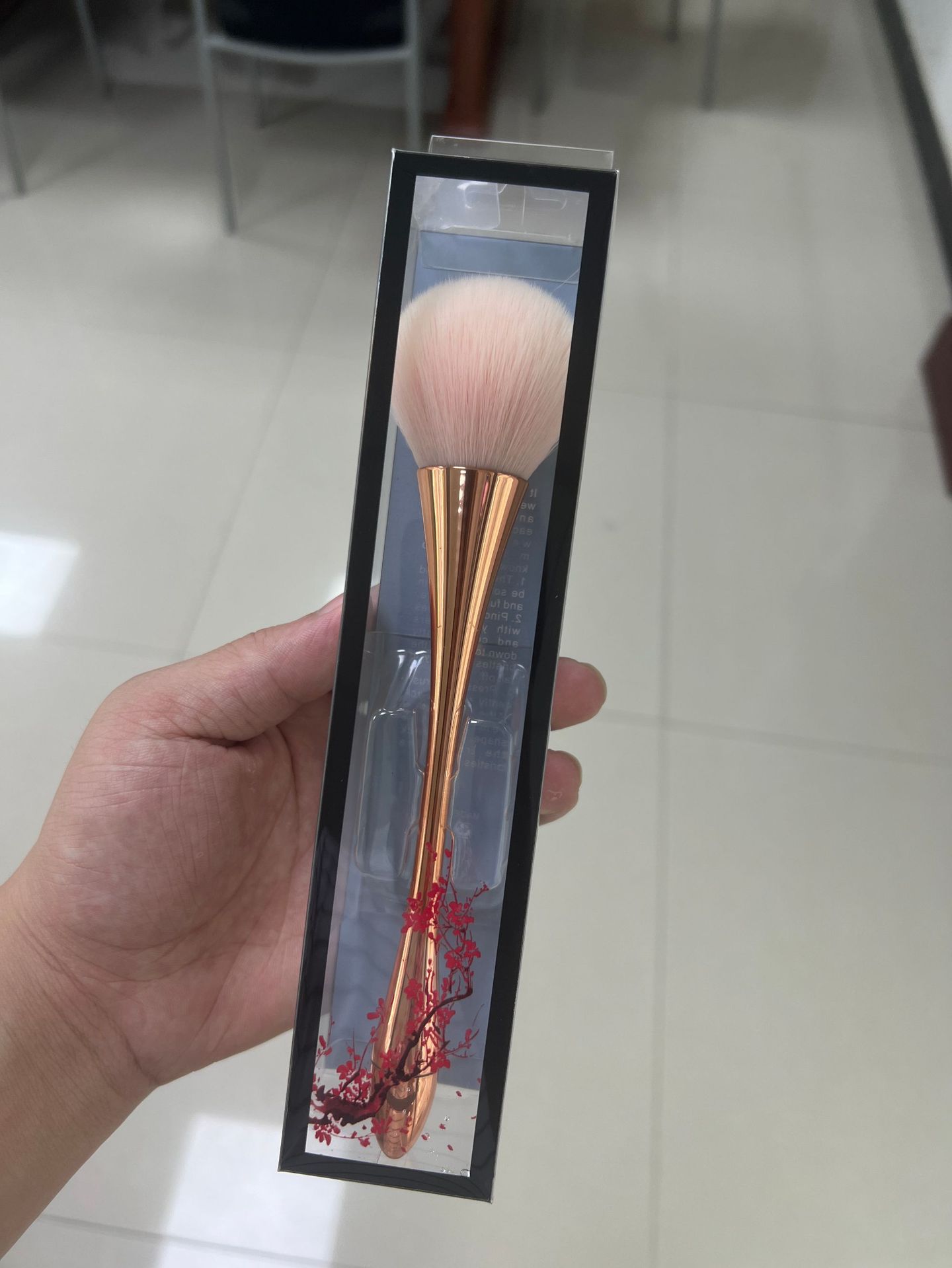 Cintura pequeña, cepillo de polvo suelto grande, cepillo de maquillaje, herramienta de belleza, corrector súper suave, cepillo de rubor, cepillo de maquillaje y reparación