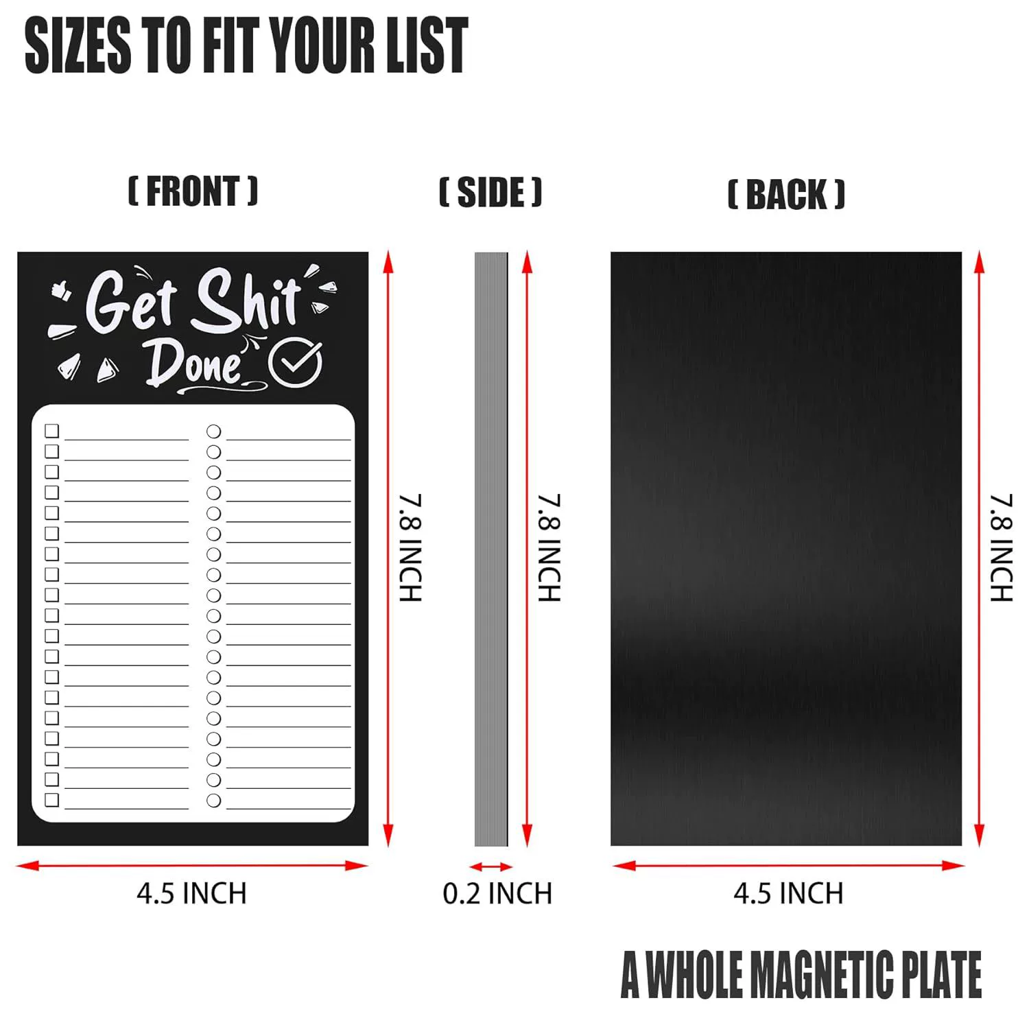 "Cross-border hot sale" magnetic notes book simple style refrigerator stickers to make various styles of magnetic notes book