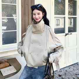 2026爆款超好数据时尚休闲短款风衣外套男士宽松潮流男装中长款