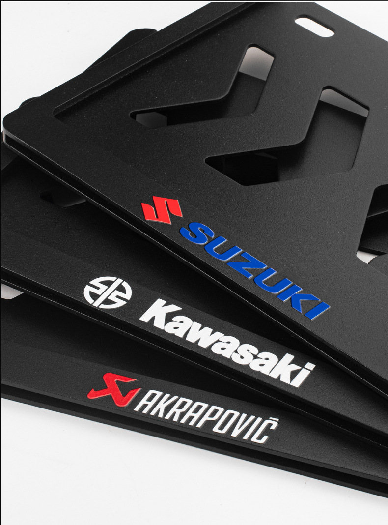 Suitable for Motorcycle Rear License Plate Frame, Vehicle Number Plate Frame, Shockproof Motorcycle Aluminum Alloy Yamaha Pedal Book