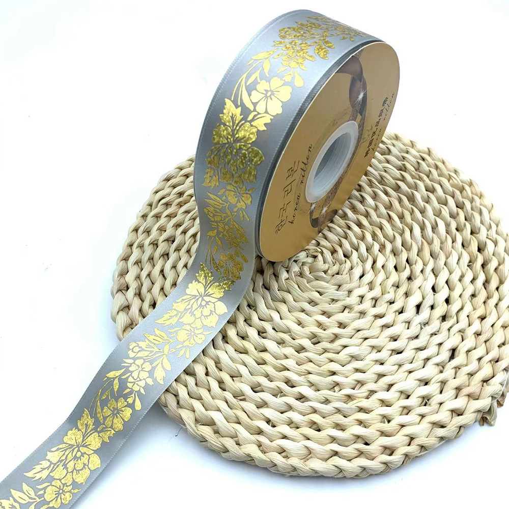 3,8 cm láser cinta de oro bar soporte hecho a mano DIY ratán peonía embalaje dorado Lolita cinta decorativa