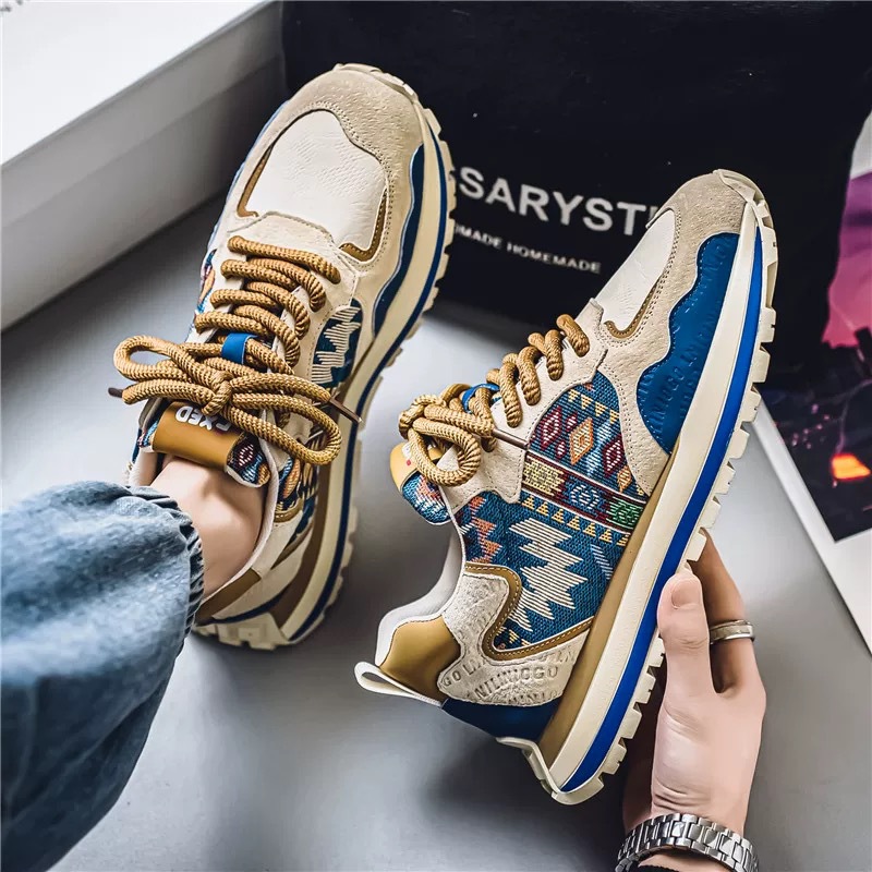 Summer breathable trend universal sneakers platform for leisure