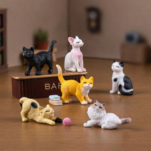 P 42058 Simulation Cat Ornament ����è��ڼ��羳����ͨ��