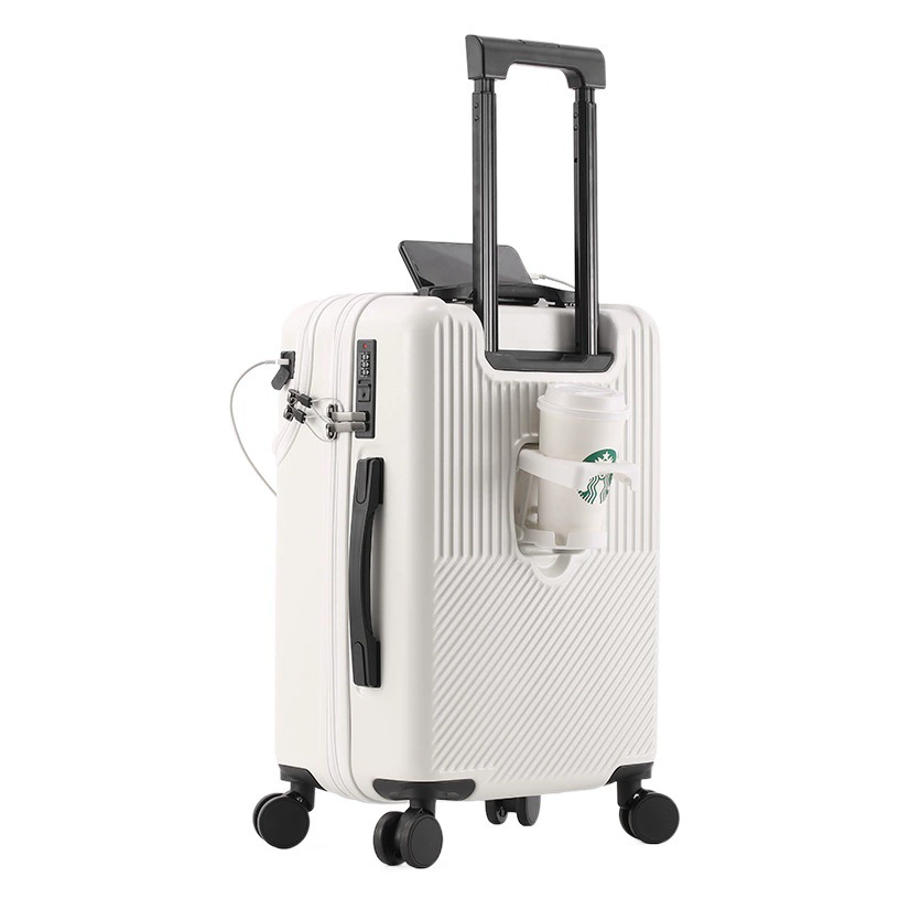 Деловой передний открывающийся чемодан для багажа женский маленький 20-дюймовый интернат легкий чемодан на колесиках подстаканник 24 чемодан Мужской студент