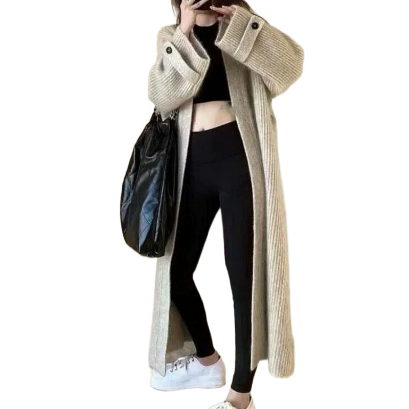 Длинный свитер, кардиган демисезон, куртка, пальто, французский стиль, оверсайз