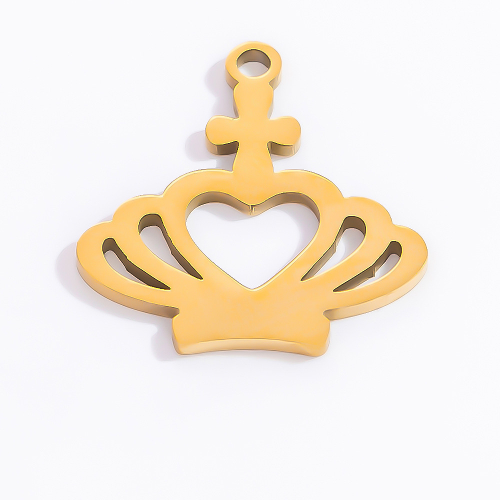 1 Piece 9.9*15mm 304 Stainless Steel Shell PVD Coated Real Gold Plated Four Leaf Clover Key Polished Pendant DIY Jewelry Accessories display picture 13