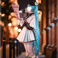 COS Hatsune Miku cos костюм для девочек детектив Мика маленький детектив плащ косплей костюм женский
