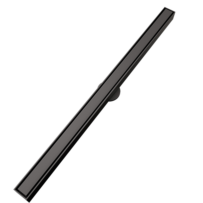 Uno por uno minimalista lineal de acero inoxidable desodorante piso desagüe ducha baño largo estrecho alargado