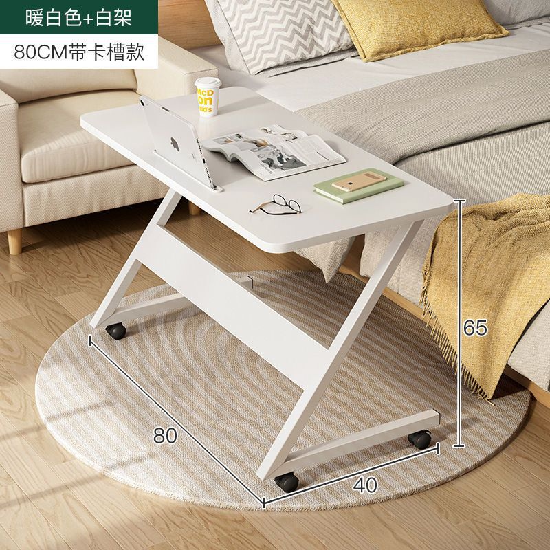 Movable Bedside Table Dormitory Small Table Simple Computer Desk Bedroom Desk Home Student Lazy Lifting