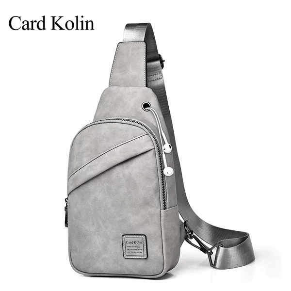 Trendy New Men's Chest Bag, Fashionable Casual Shoulder Crossbody Bag, Simple Lightweight Water-Resistant Cycling Chest Bag