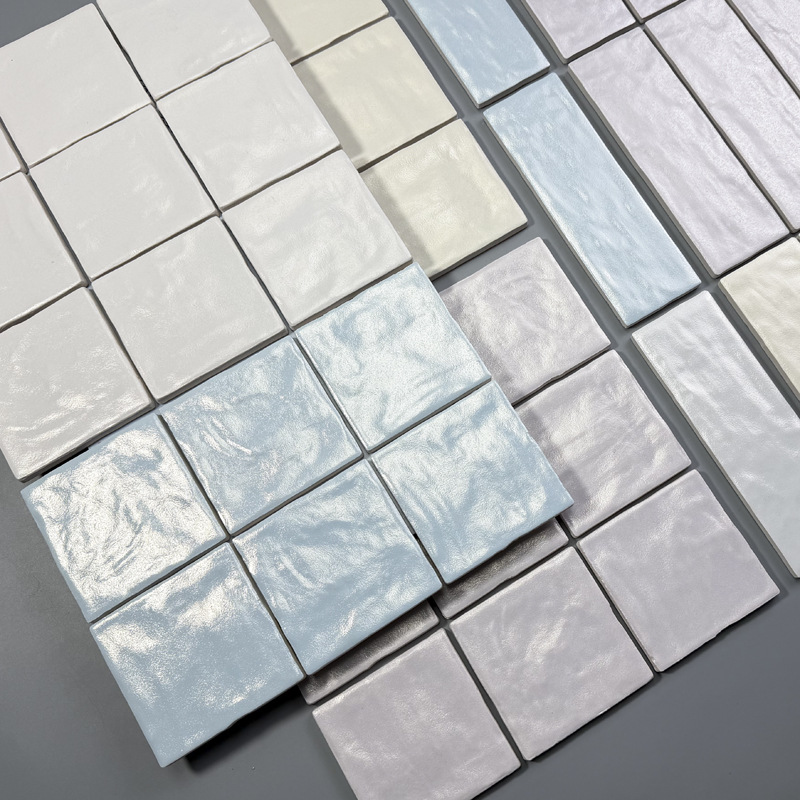 珍珠釉手工墙砖长条砖奶油色厨房卫生间墙面砖民宿酒店背景墙瓷砖