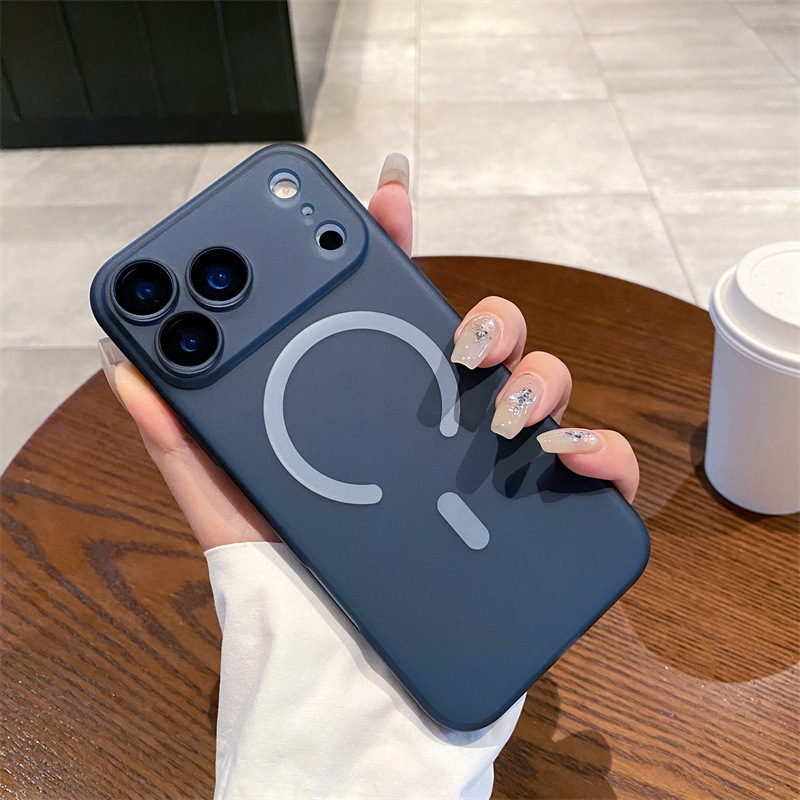 适用iPhone17PROMAX手机壳冰雾超薄磨砂磁吸苹果16带镜头膜15硬防|undefined