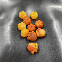 平价玉器 DIY饰品配件二代琥珀蜜蜡猫爪散珠 南瓜珠 算盘珠散批