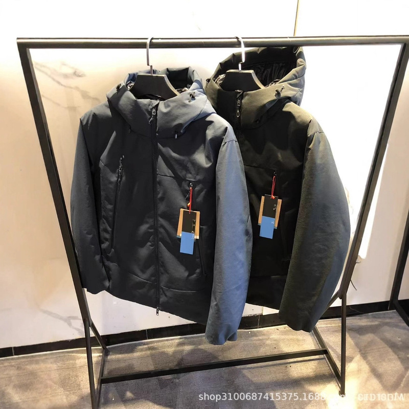Mammoth 25 Winter Elephant Hooded down Jacket Warm White Duck down Loose Men's Coat Mid-Length Mammoth 25 Winter Elephant Hooded down Jacket Warm White Duck down Loose Men's Coat Mid-Length
